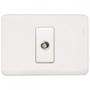 Imagem de Kit C/3 - Conjunto Perlex Aros 4X2 Branco Com Placa(1Toma...