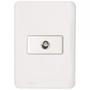 Imagem de Kit C/3 - Conjunto Perlex Aros 4X2 Branco Com Placa(1Toma...