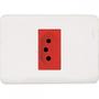 Imagem de Kit C/3 - Conjunto Perlex Aros 4X2 Branco Com Placa(1Toma...