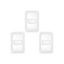 Imagem de Kit C/3 - Conjunto Pial Pop Modulo Com Placa 4X2 - 1 Simp...
