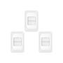 Imagem de Kit C/3 - Conjunto Pial Pop Modulo Com Placa 4X2 - 1 Simp...