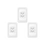 Imagem de Kit C/3 - Conjunto Pial Pop Modulo Com Placa 4X2 - 2 Toma...