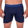 Imagem de Kit C/3 Cuecas Boxer Riscadinha Microfibra Long Leg Masculino