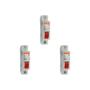Imagem de Kit C/3 - Disjuntor Steck Din Unipolar 25A Sd61 C  Sdd61C25
