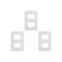 Imagem de Kit C/3 - Espelho Placa Peesa Alfa P1504 4X2 2Modulo Dist...