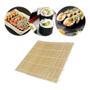 Imagem de Kit C/ 3 Esteira Sudare Para Sushi Bambu 24cm