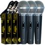 Imagem de Kit c/ 3 microfones santo angelo cardioide sas100 c/ cabo
