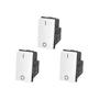 Imagem de Kit C/3 - Modulo Pial Pop Branco Simples Bipolar 10A Lg010B