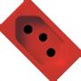 Imagem de Kit C/3 - Modulo Soprano Ilus (Tomada 20A Vermelho) 5Ub99008