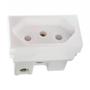 Imagem de Kit C/3 - Modulo Steck Linha Stella 1 Tomada 10A. Branco ...