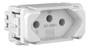 Imagem de Kit c/ 3 Modulo Tomada 2p+t 20a 250v Branco Compose Weg