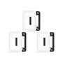 Imagem de Kit C/3 - Placa Pial Pop Branca 4X2(2Modulo Horizontal) L...