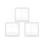 Imagem de Kit C/3 - Placa Pial Pop Branca 4X4 - 2 Modulos+2 Modulos...