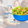 Imagem de Kit C/3 Saladeira Grande Salada Cozinha Servir Cores Diversa