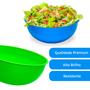 Imagem de Kit C/3 Saladeira Pequena Salada Cozinha Servir Cores Divers