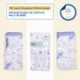 Imagem de kit C/3 Saquinho Maternidade Organizador Menino Mala Bebe Azul e Branco