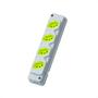Imagem de Kit C/3 - Tomada Barra Fiolux 2P+T. 20A. Quadrupla Cinza/...