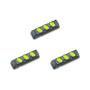 Imagem de Kit C/3 - Tomada Barra Fiolux Tripla 2P 20A Preto