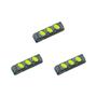 Imagem de Kit C/3 - Tomada Barra Fiolux Tripla 2P+T20A Preto
