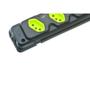 Imagem de Kit C/3 - Tomada Barra Fiolux Tripla 2P+T20A Preto