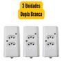 Imagem de Kit C/3 Und Tomada Tripla 10a/20a Régua P/ Extensão 2P+T