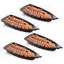 Imagem de Kit C 4 Barco Açai Sushi Preta 42X18X7,0Cm Grande 1400Ml