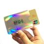 Imagem de Kit c 4 Bloqueador Protetor de Sinal RFID Cartões de Crédito Débito