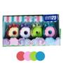 Imagem de Kit C/4 Borrachas Decoradas Kawaii Donut Gatinho