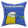 Imagem de Kit c/ 4 Capas de Almofadas Flork Meme Copa do Mundo Brasil 45cm x 45cm