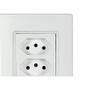 Imagem de Kit C/4 - Conjunto Ilumi Vivaz Branco Com Placa 3 Tomadas...