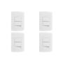 Imagem de Kit C/4 - Conjunto Peesa Alfa 1505B 2 interruptores Paral...