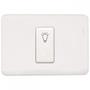 Imagem de Kit C/4 - Conjunto Perlex Aros 4X2 Branco Com Placa(1Camp...
