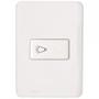 Imagem de Kit C/4 - Conjunto Perlex Aros 4X2 Branco Com Placa(1Camp...