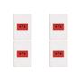 Imagem de Kit C/4 - Conjunto Perlex Aros 4X2 Branco Com Placa(1Toma...