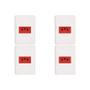 Imagem de Kit C/4 - Conjunto Perlex Aros 4X2 Branco Com Placa(1Toma...