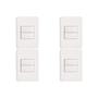 Imagem de Kit C/4 - Conjunto Perlex Aros 4X2 Branco Com Placa(2Simp...