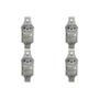 Imagem de Kit C/4 - Conjunto Perlex''Branca''Sem Placa(2Simples+Tomada  ..