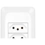 Imagem de Kit C/4 - Conjunto Pial Pop 4X2 Branco Com Placa (2Tomada...