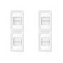Imagem de Kit C/4 - Conjunto Pial Pop Modulo Com Placa 4X2 - 1 Simp...