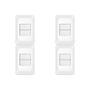 Imagem de Kit C/4 - Conjunto Pial Pop Modulo Com Placa 4X2 - 1 Simp...
