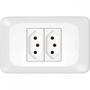 Imagem de Kit C/4 - Conjunto Pial Pop Modulo Com Placa 4X2 - 2 Toma...
