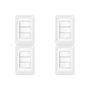 Imagem de Kit C/4 - Conjunto Pial Pop Modulo Com Placa 4X2 - 3 Para...