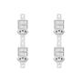 Imagem de Kit C/4 - Conjunto Radial Pollar 1901130 2Pp 1Tomada 10A S/P