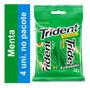 Imagem de Kit c/ 4 Goma de mascar sabor menta 32g Trident