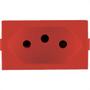 Imagem de Kit C/4 - Modulo Peesa Alfa 1445V Tomada 20A Vermelho