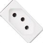 Imagem de Kit C/4 - Modulo Pial Pop 1Tomada 10A Lg030 Branco