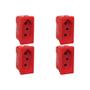 Imagem de Kit C/4 - Modulo Pial Pop Vermelho 1 Tomada 20A Lg03020Vm
