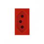 Imagem de Kit C/4 - Modulo Soprano Ilus (Tomada 20A Vermelho)  5Ub9...