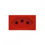 Imagem de Kit C/4 - Modulo Soprano Ilus (Tomada 20A Vermelho)  5Ub9...