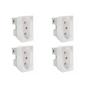 Imagem de Kit C/4 - Modulo Steck Linha Stella 1 Tomada 20A. Branco ...